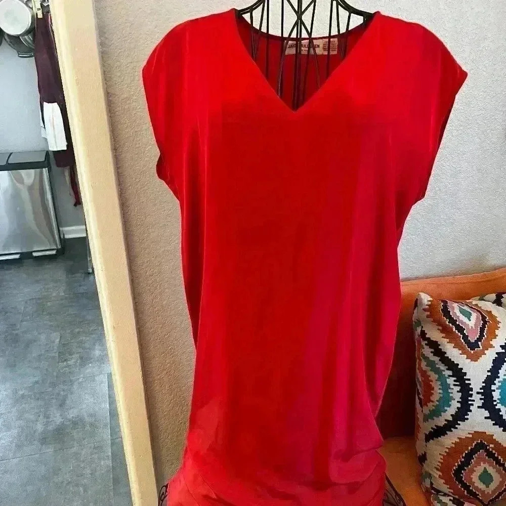 Vintage Jack Mulqueen Silk Dress-Sz 8